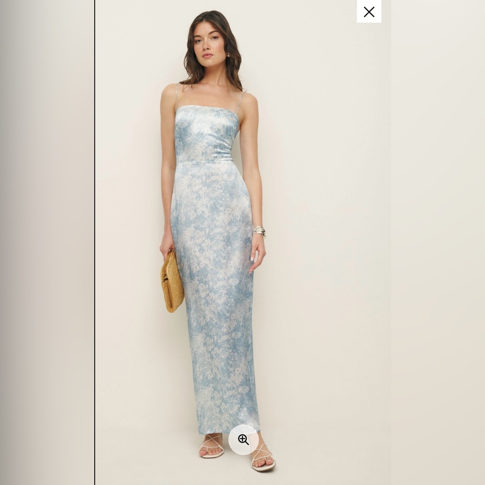 Reformation Frankie Silk Dress Petites